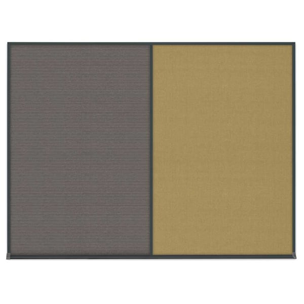 Double Door Radius Corkboard, 42"X32", B